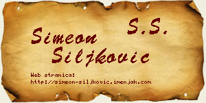 Simeon Šiljković vizit kartica